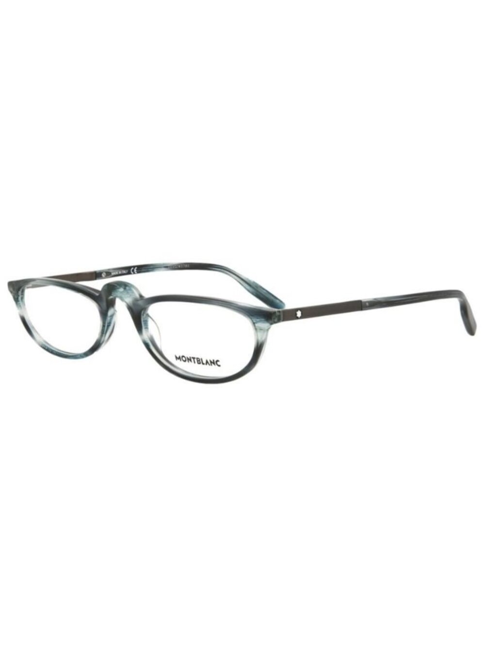 New Montblanc Mens Square/Rectangle Blue Ruthenium Transparent Fashion Designer